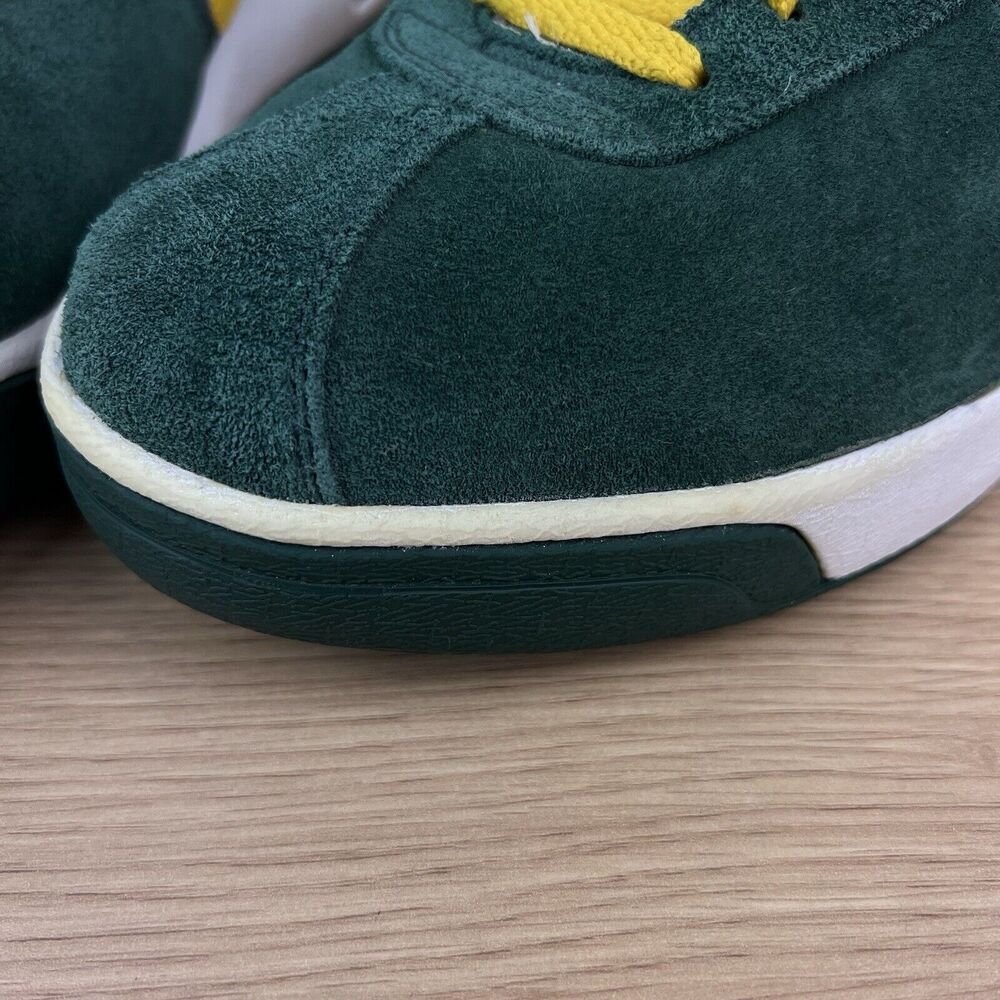 Y2K Nike Bruin Max Oregon Ducks Nike ID Suede Green Gold Men’s Size 12 - Picture 9 of 10